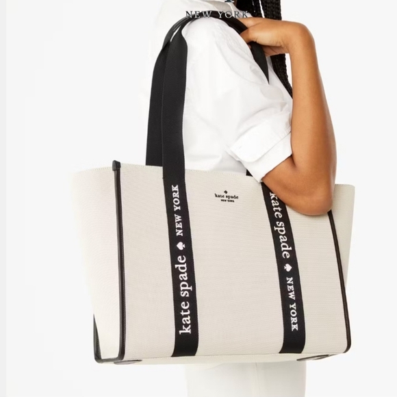 Kate Spade Kip Cavas Large Tote Purse. NWT - Picture 4 of 15